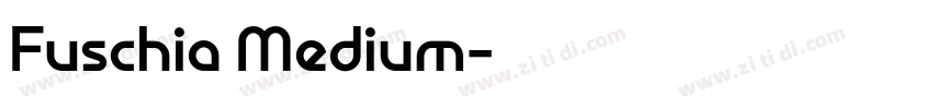 Fuschia Medium字体转换